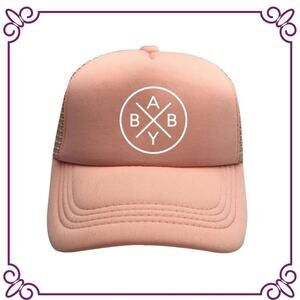 One Baby Trucker Hat Baby X  Blush Pink NEW